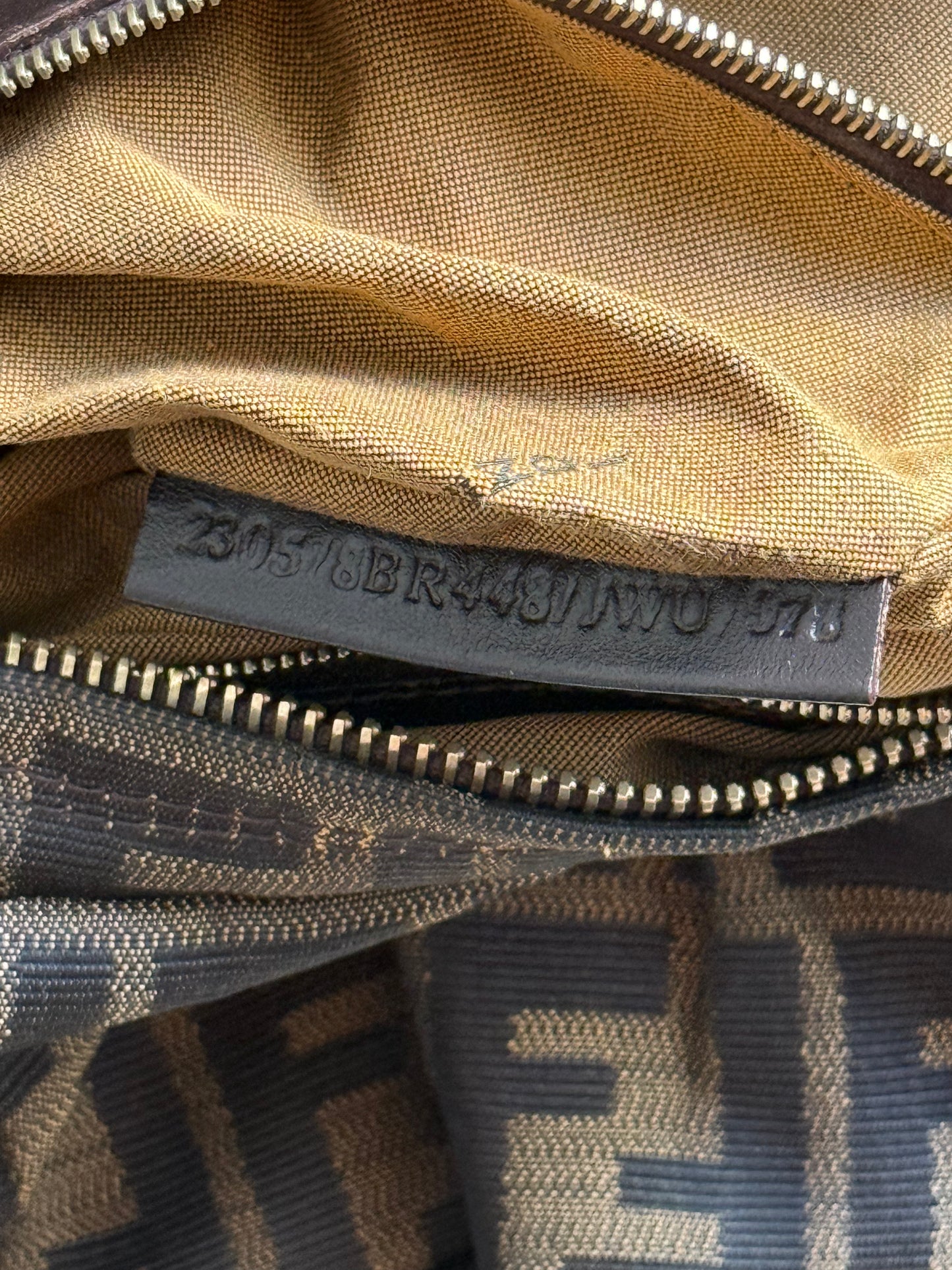 Super Rare Fendi Zucca Chef Shoulder Bag