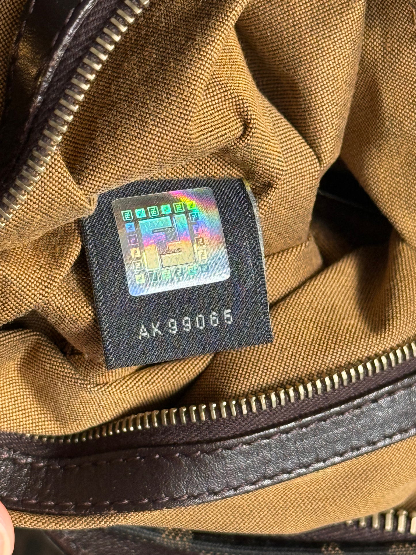 Super Rare Fendi Zucca Chef Shoulder Bag