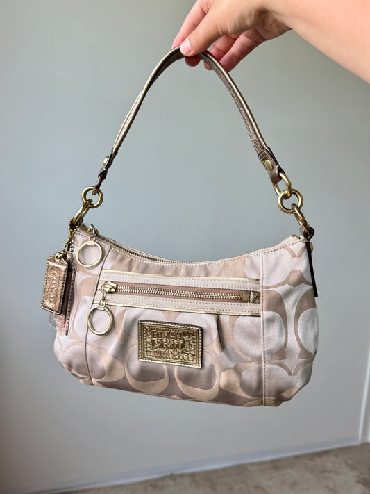 Rare Coach Poppy Signature Shoulder Bag