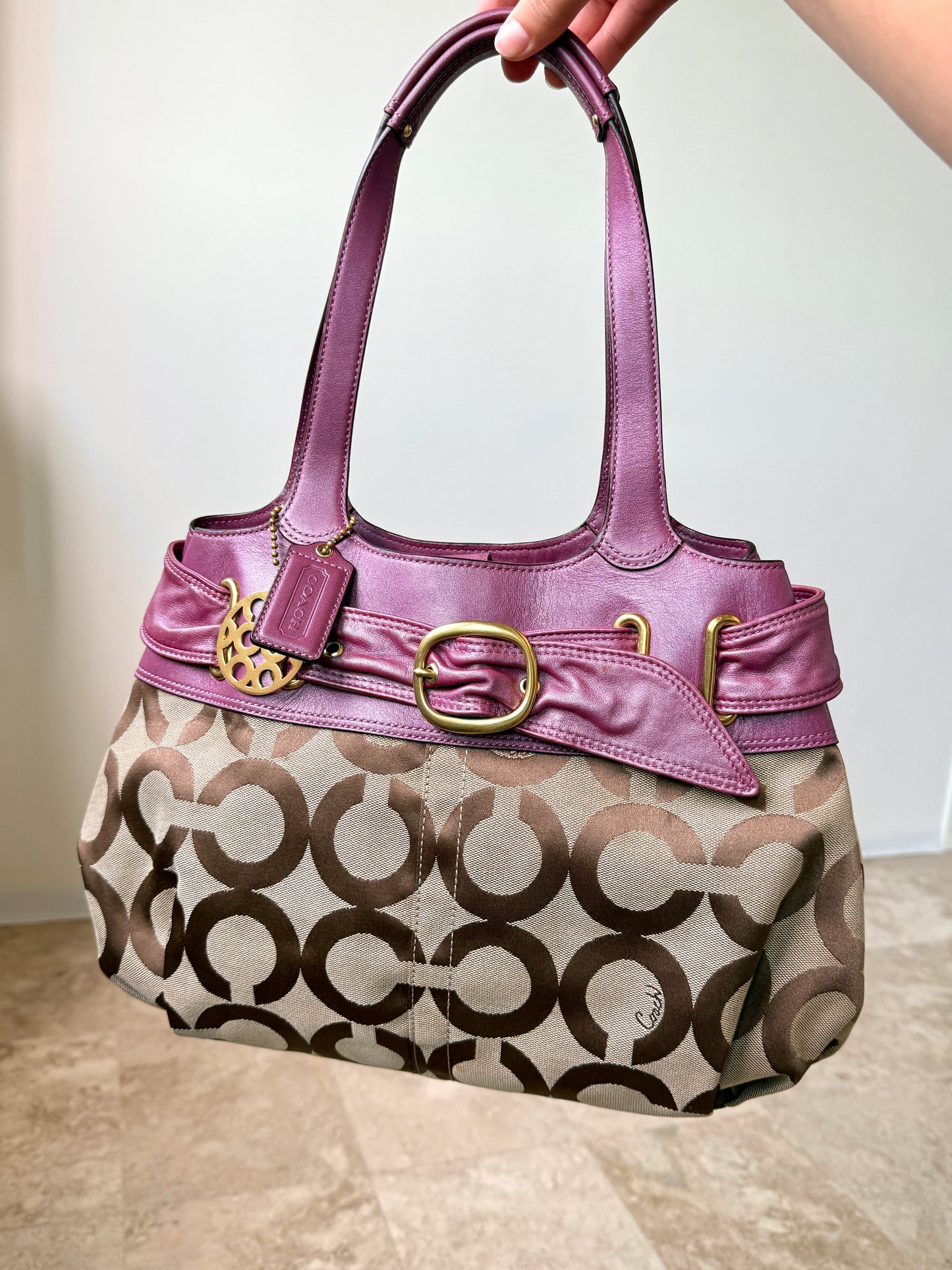 Super Rare Coach Op Art Shoulder Bag