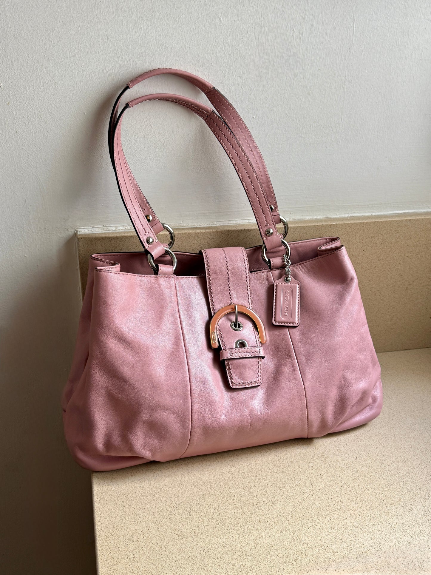 Rare Coach Soho Carryall Leather Shoulder Bag