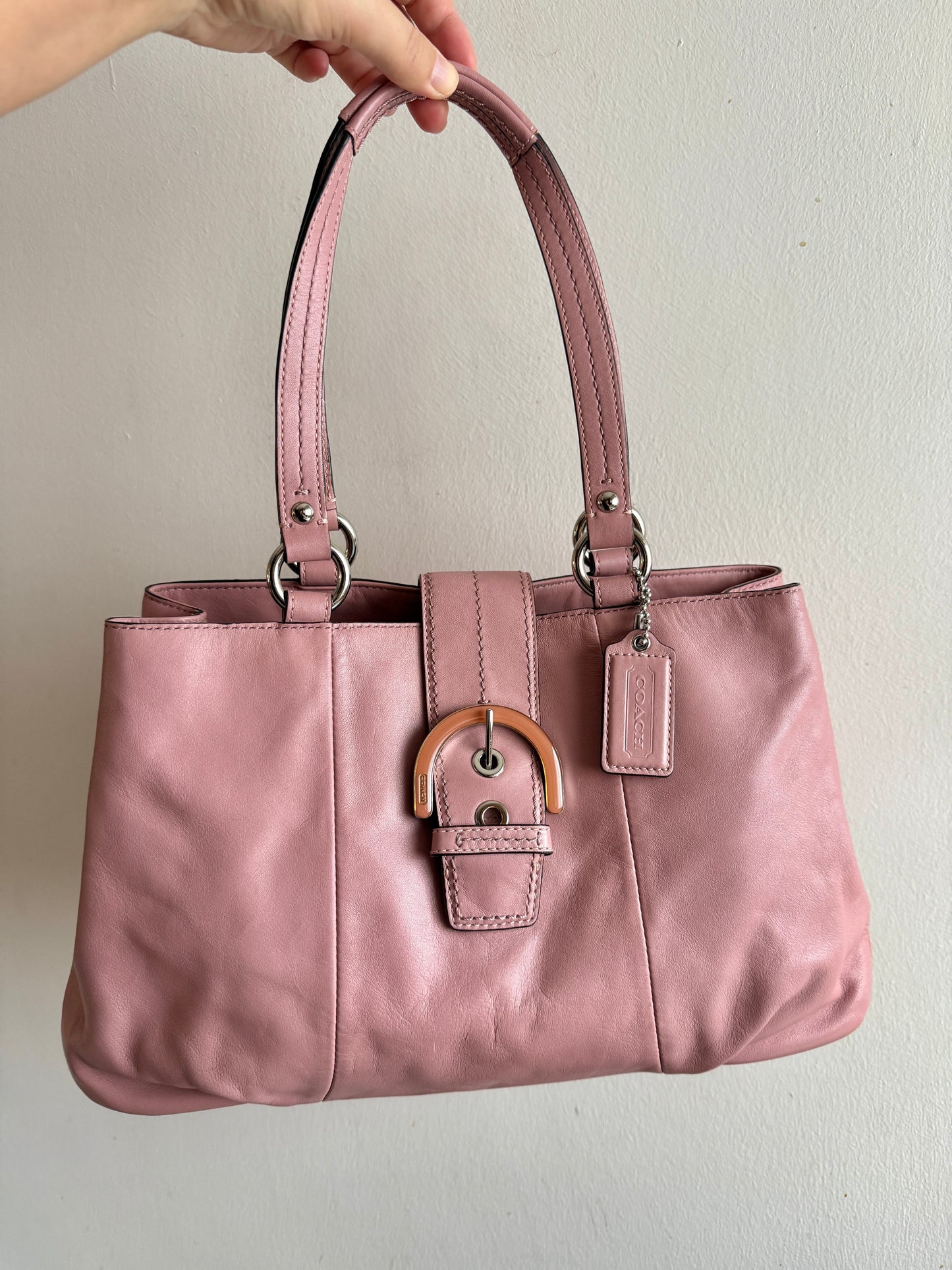 Rare Coach Soho Carryall Leather Shoulder Bag