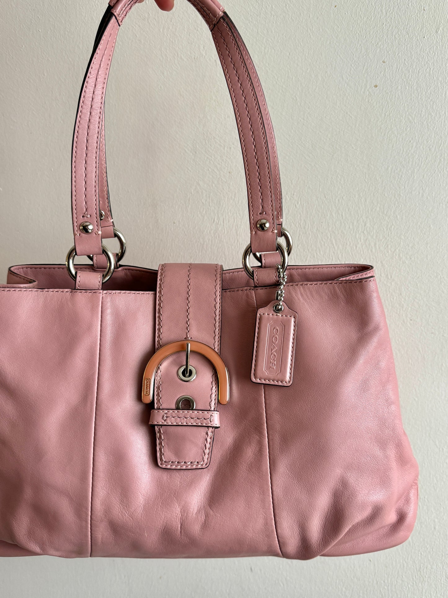 Rare Coach Soho Carryall Leather Shoulder Bag
