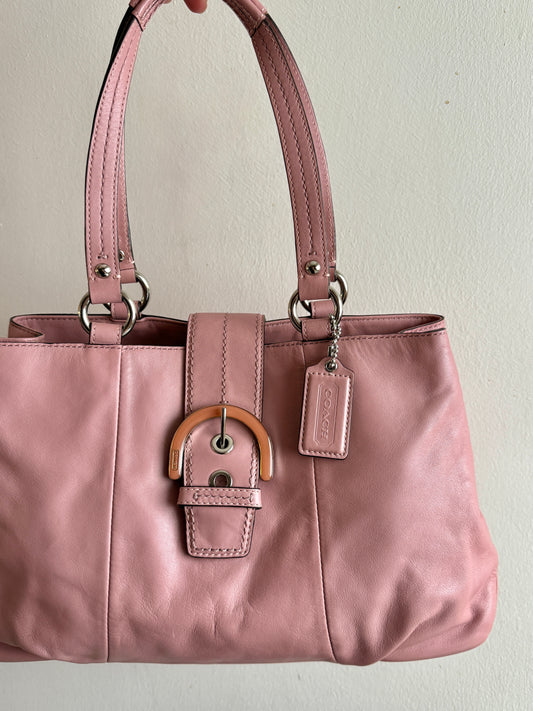 Rare Coach Soho Carryall Leather Shoulder Bag