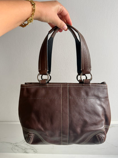 Super Rare Coach Soho Chocolate Leather Shoulder Bag