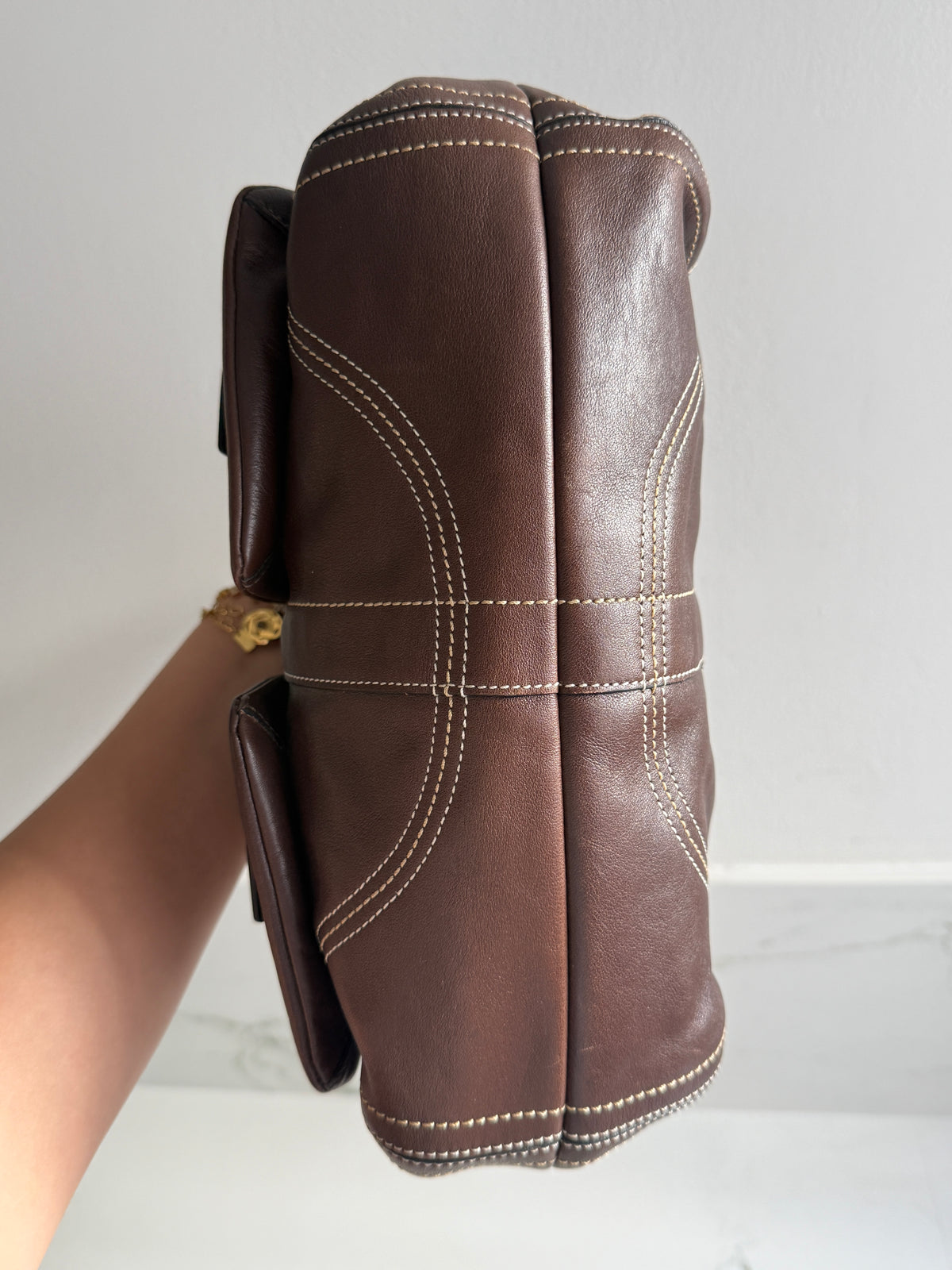 Super Rare Coach Soho Chocolate Leather Shoulder Bag