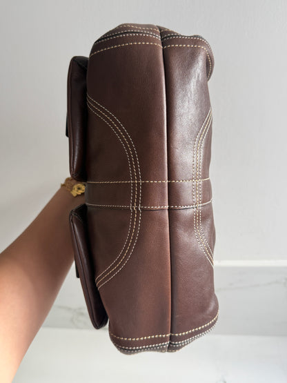 Super Rare Coach Soho Chocolate Leather Shoulder Bag