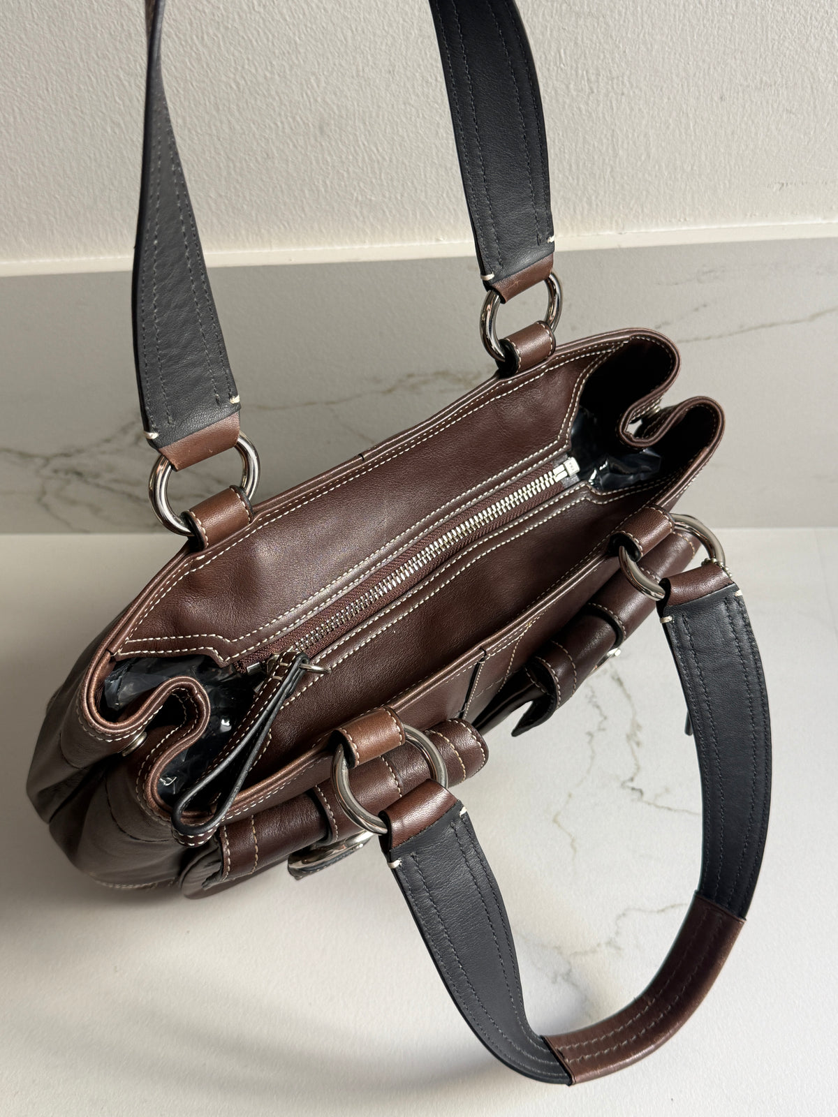 Super Rare Coach Soho Chocolate Leather Shoulder Bag