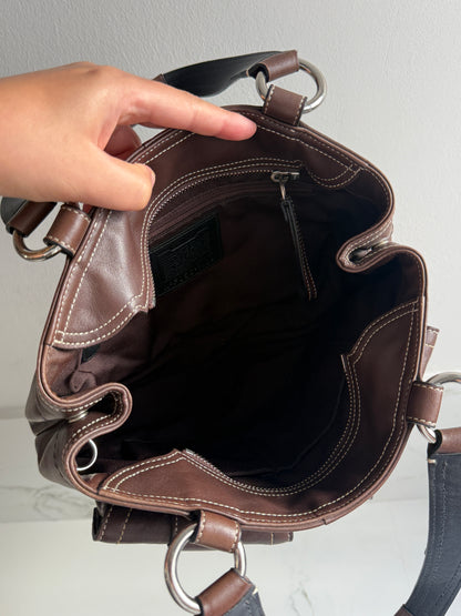 Super Rare Coach Soho Chocolate Leather Shoulder Bag