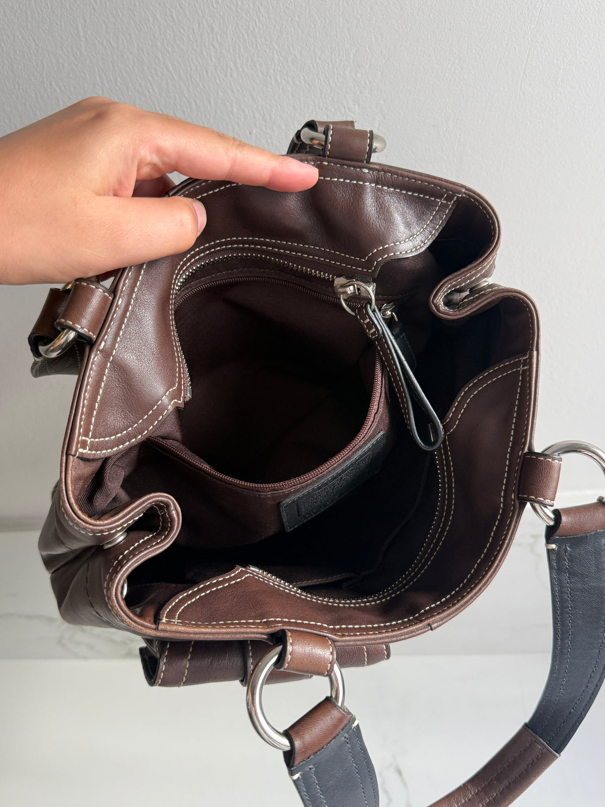 Super Rare Coach Soho Chocolate Leather Shoulder Bag