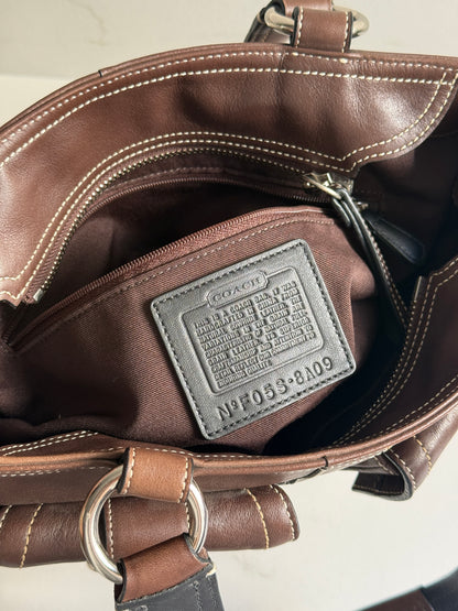 Super Rare Coach Soho Chocolate Leather Shoulder Bag