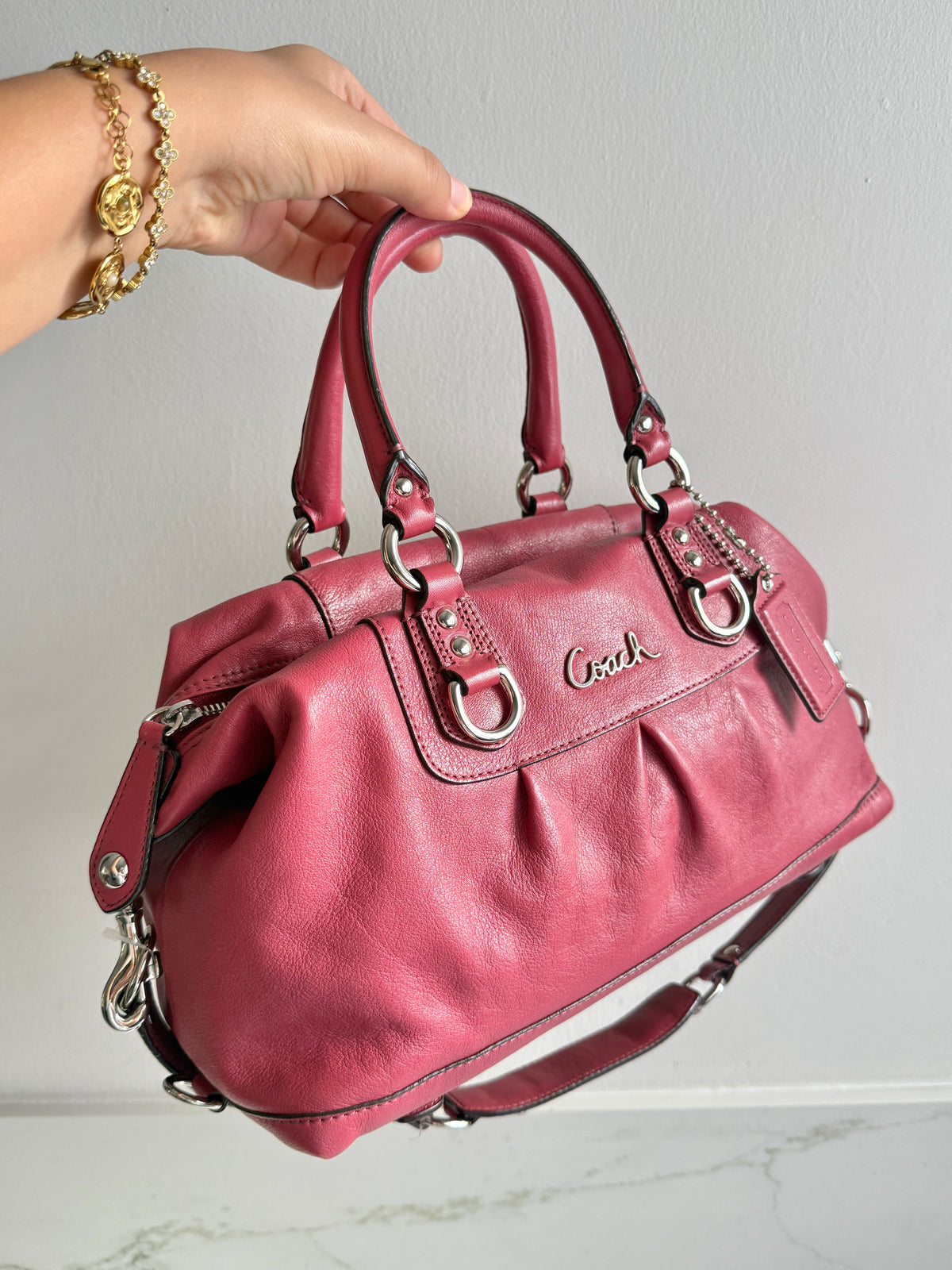 Super Rare Coach Ashley Leather Satchel