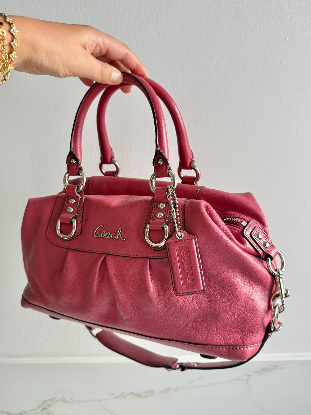Super Rare Coach Ashley Leather Satchel