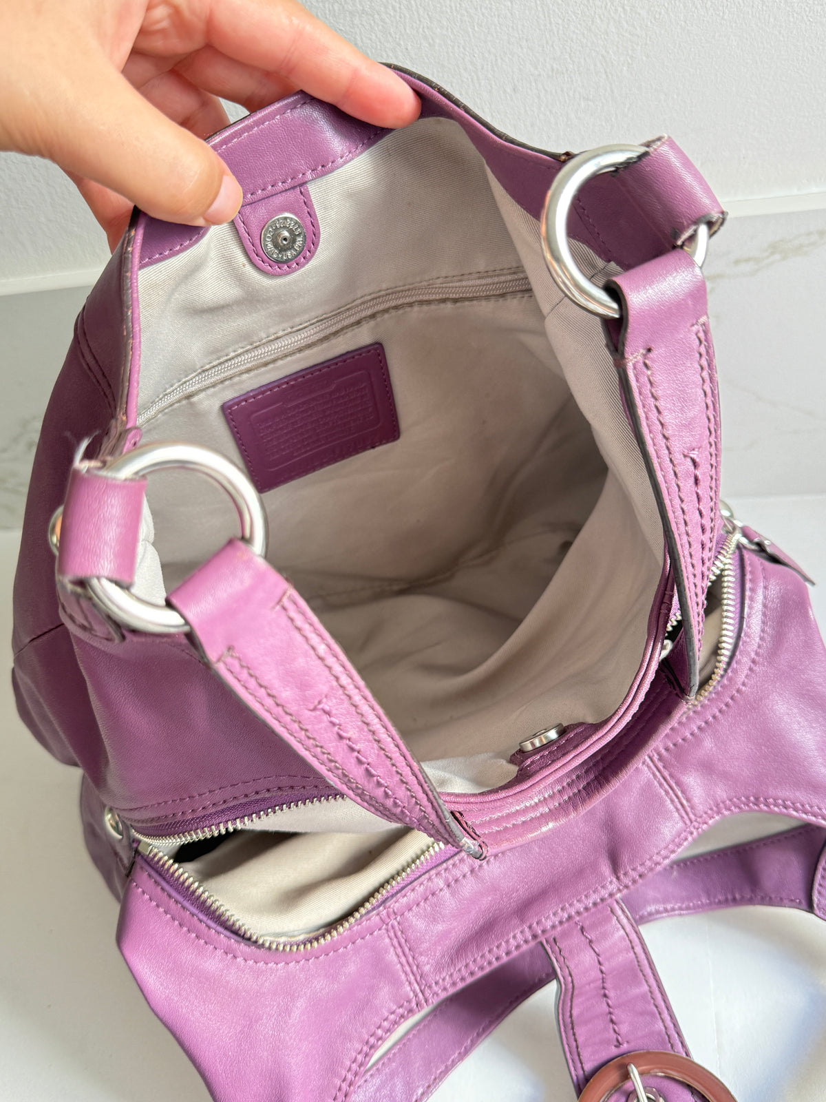 Super Rare Coach Lynn Soho Leather Shoulder Bag, Large