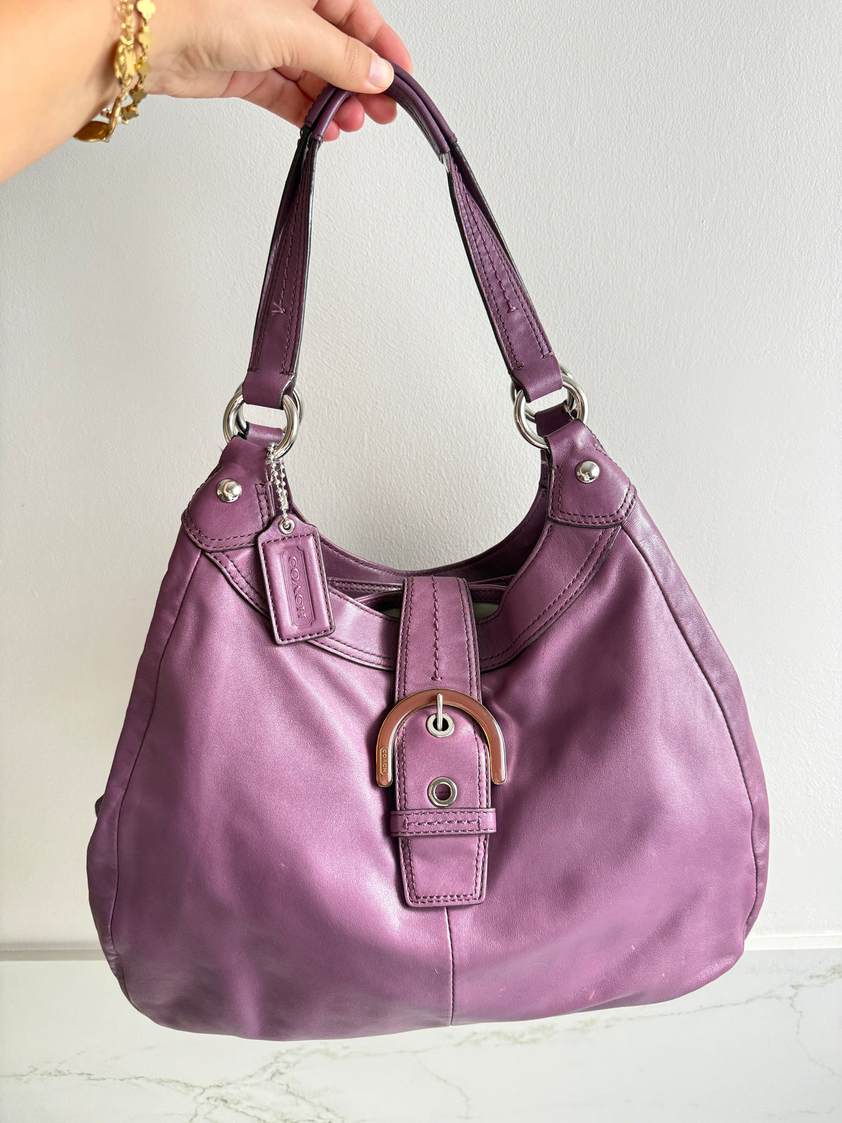 Super Rare Coach Lynn Soho Leather Shoulder Bag, Large