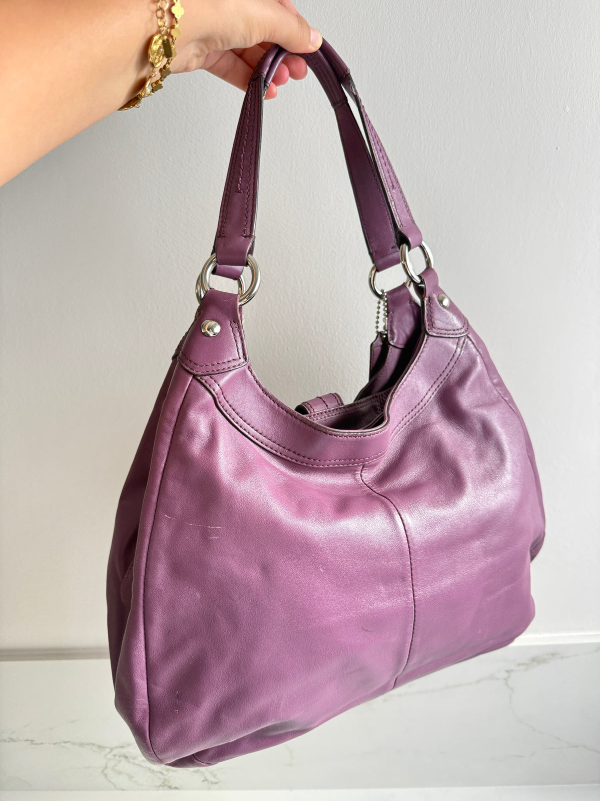 Super Rare Coach Lynn Soho Leather Shoulder Bag, Large