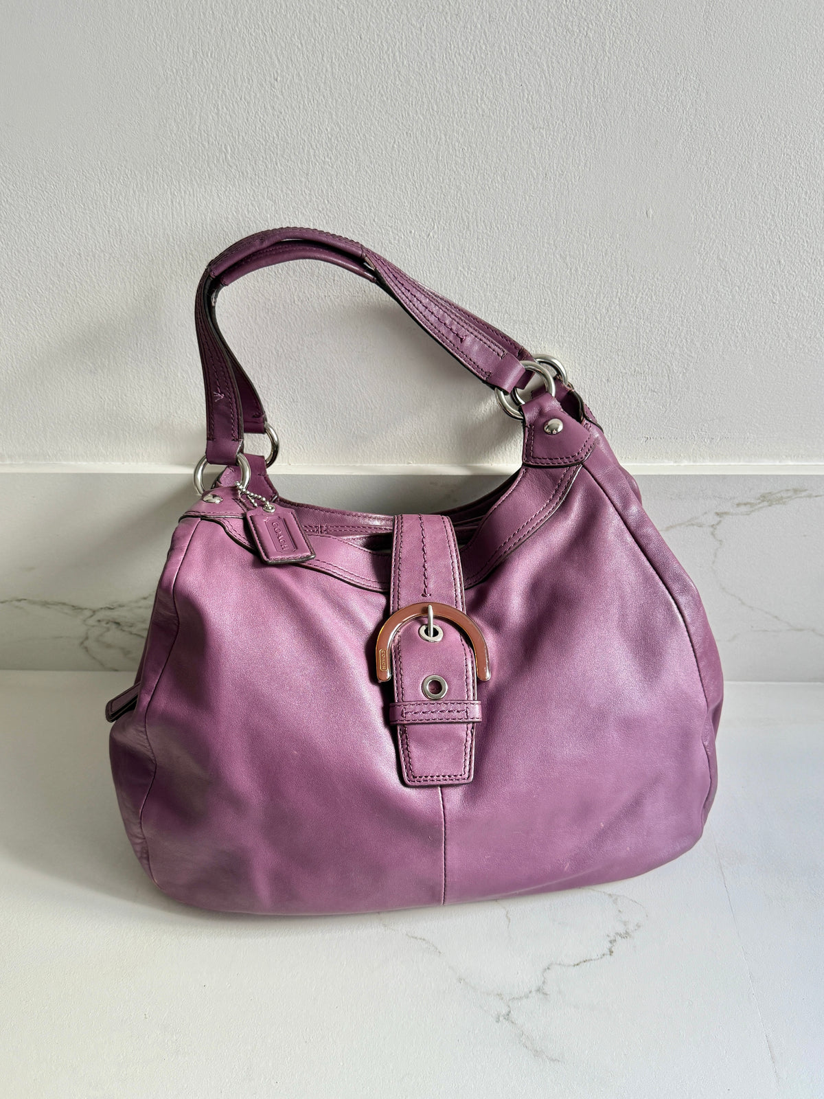 Super Rare Coach Lynn Soho Leather Shoulder Bag, Large