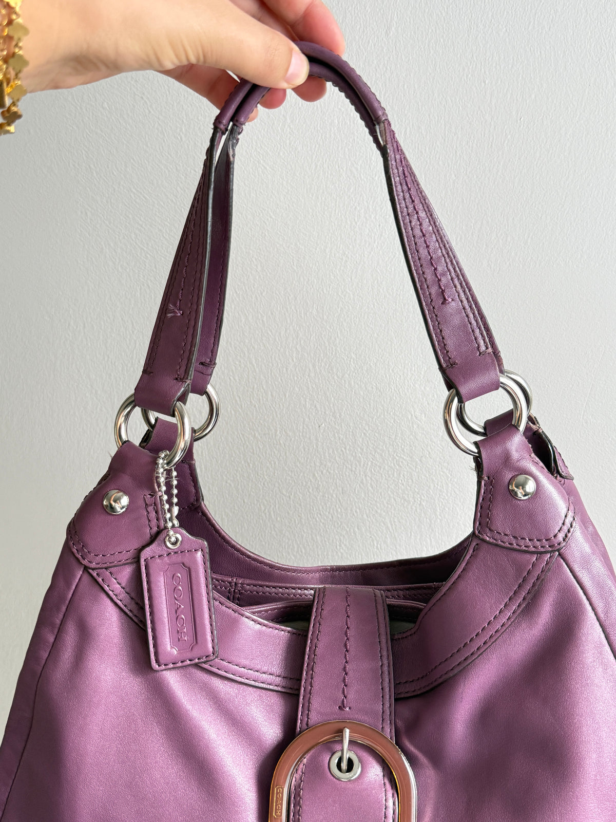 Super Rare Coach Lynn Soho Leather Shoulder Bag, Large