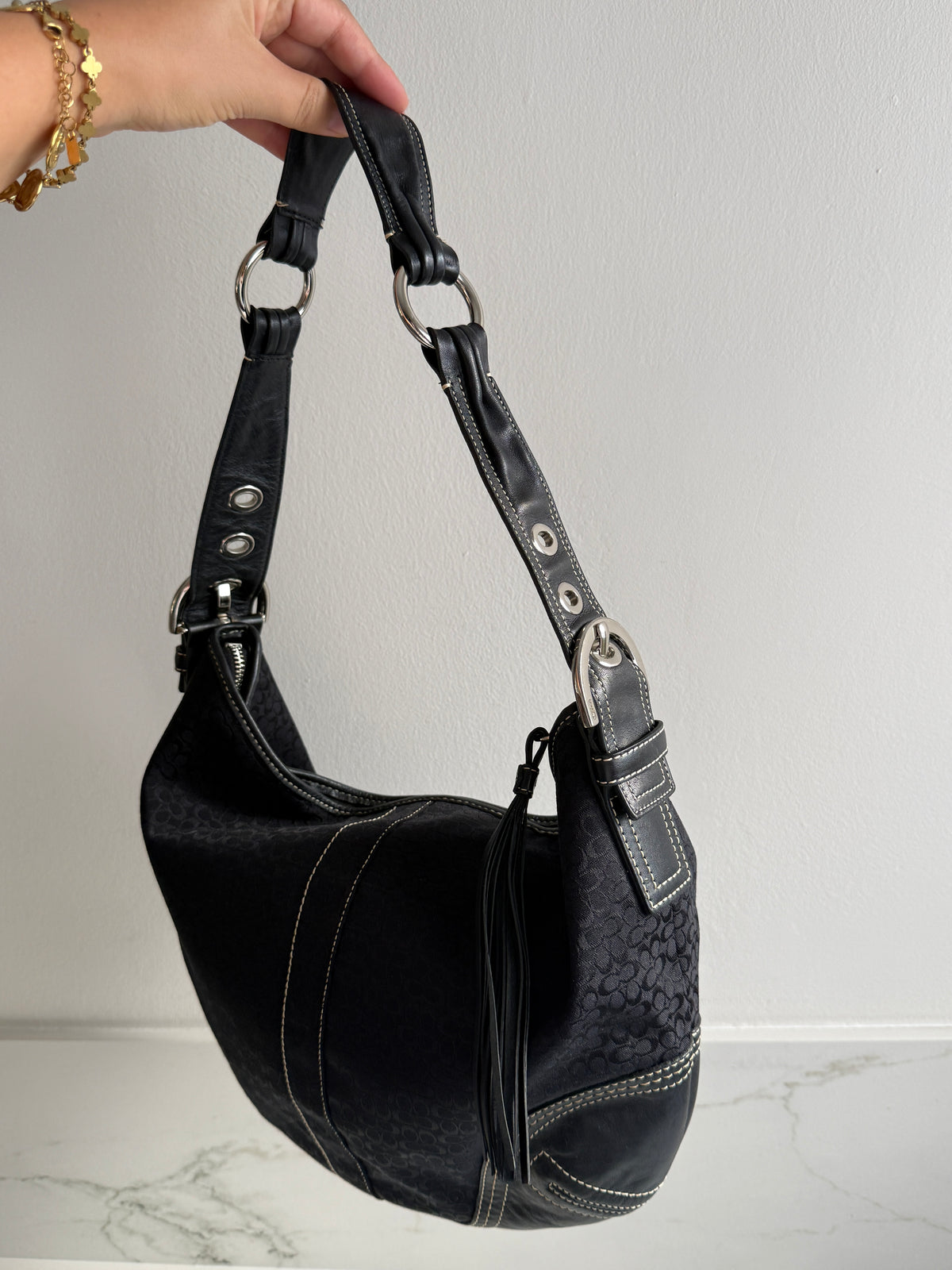 Rare Coach Soho Signature Shoulder Bag, M-L