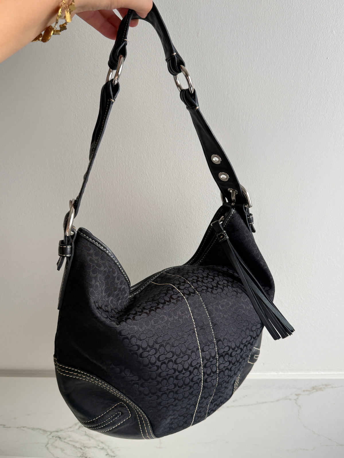 Rare Coach Soho Signature Shoulder Bag, M-L