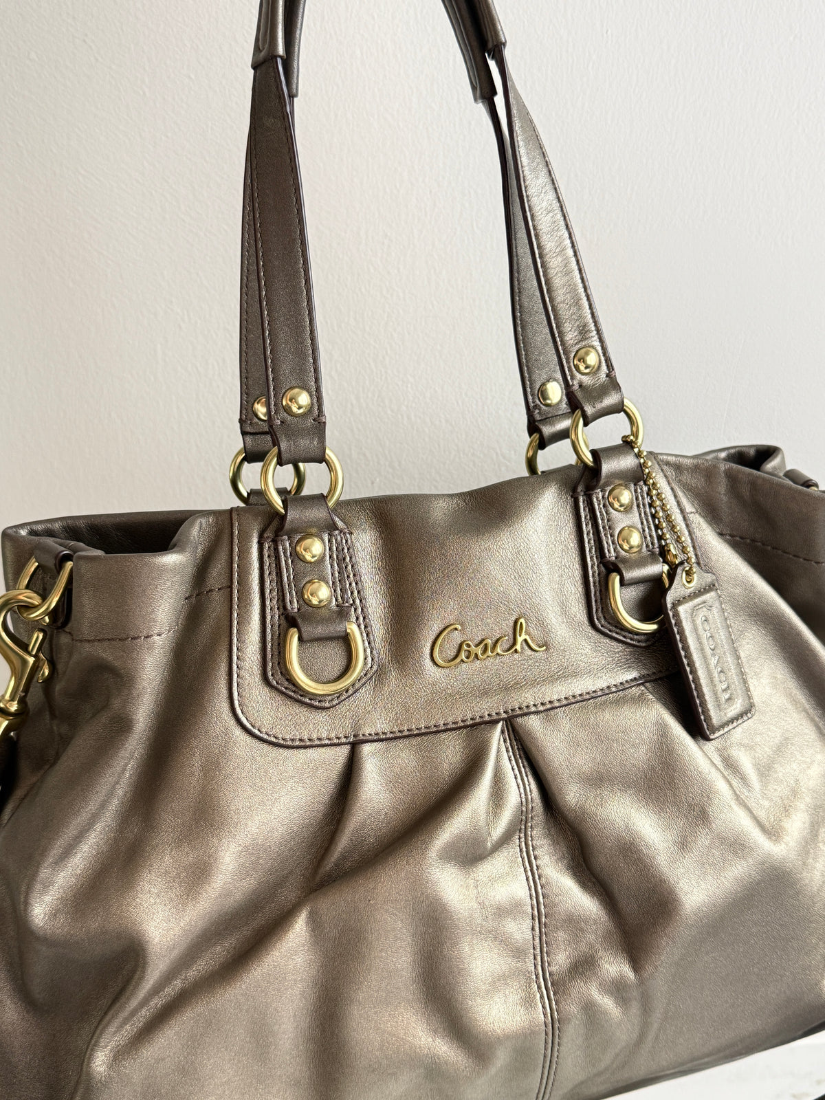 Rare Coach Ashley Leather Carryall Shoulder Bag