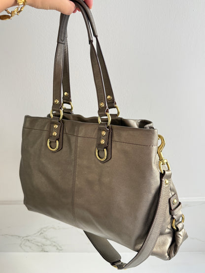 Rare Coach Ashley Leather Carryall Shoulder Bag