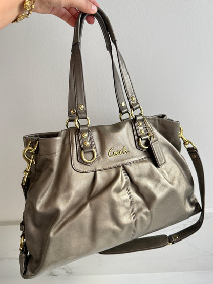 Rare Coach Ashley Leather Carryall Shoulder Bag