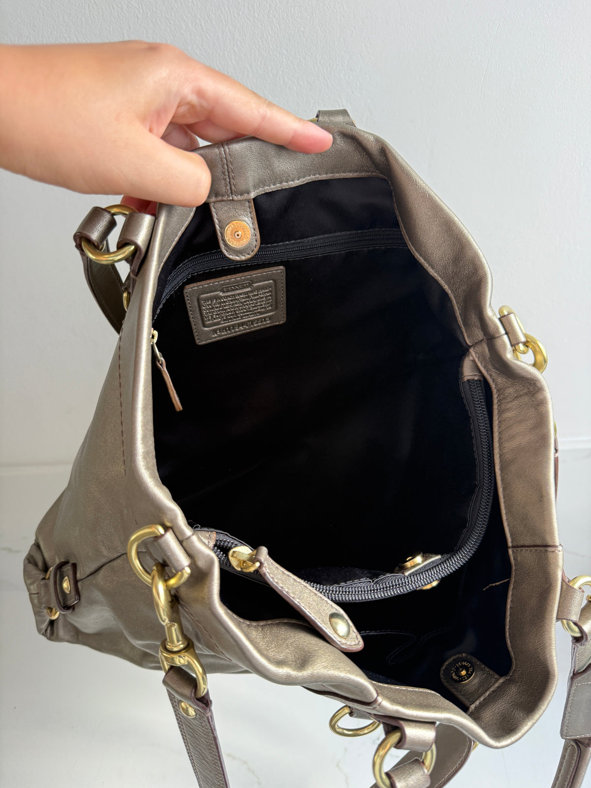 Rare Coach Ashley Leather Carryall Shoulder Bag