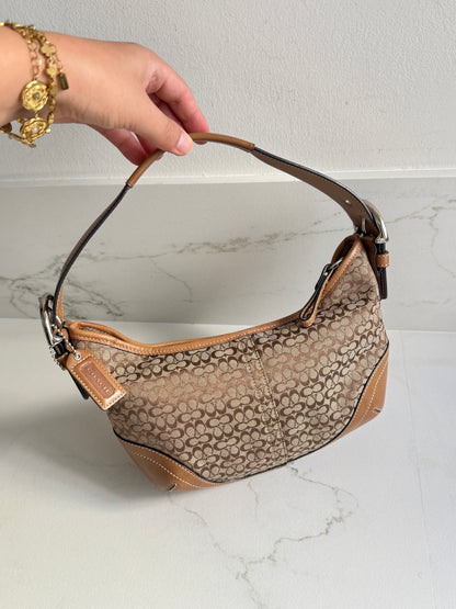 Coach Soho Brown Signature Mini Bag
