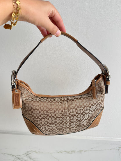 Coach Soho Brown Signature Mini Bag