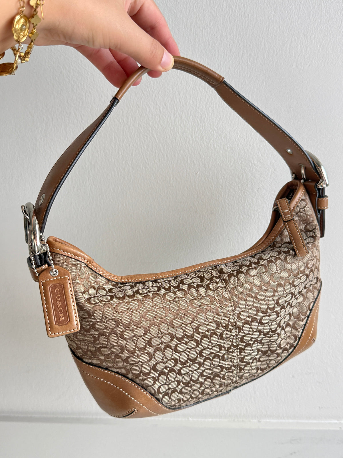 Coach Soho Brown Signature Mini Bag