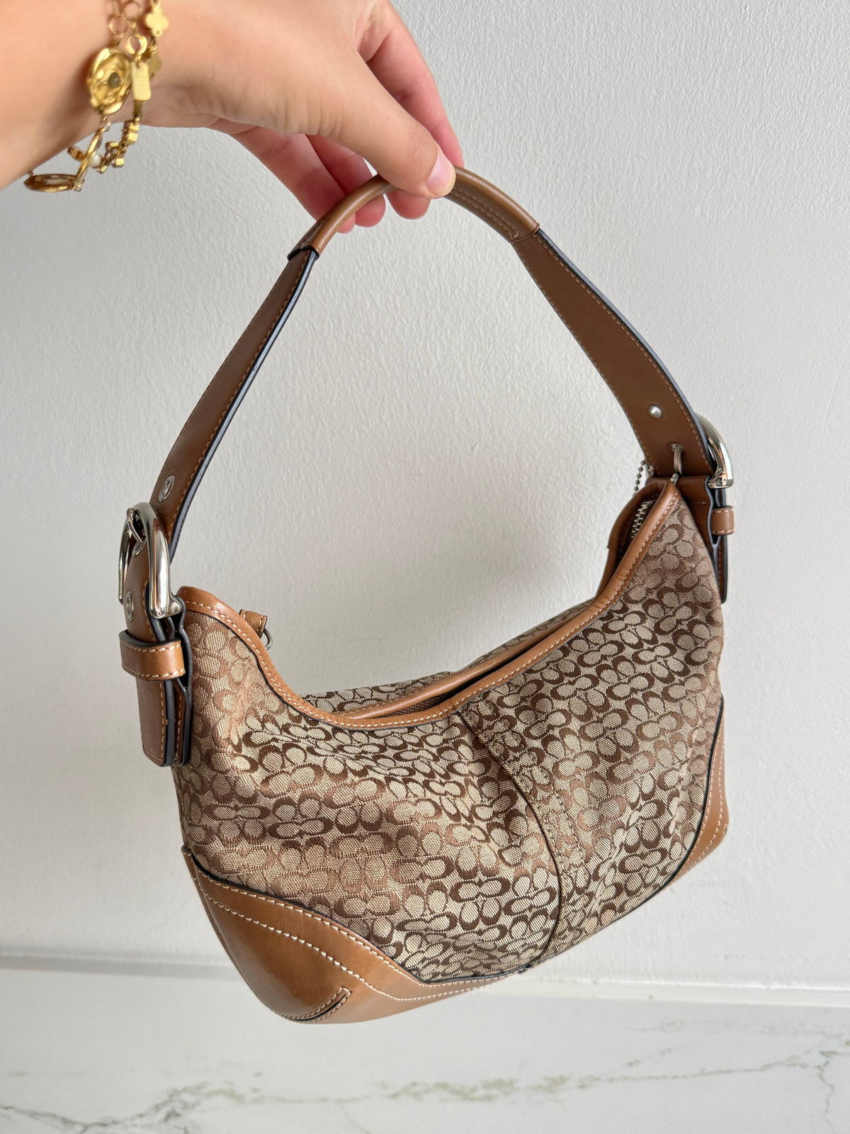 Coach Soho Brown Signature Mini Bag
