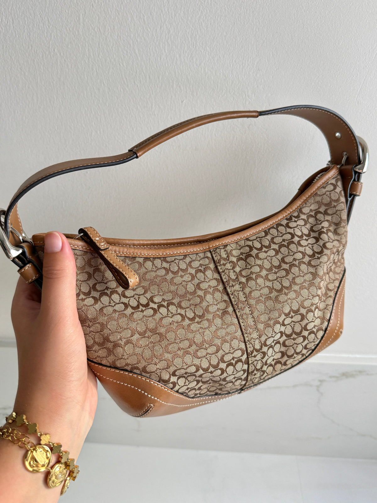 Coach Soho Brown Signature Mini Bag