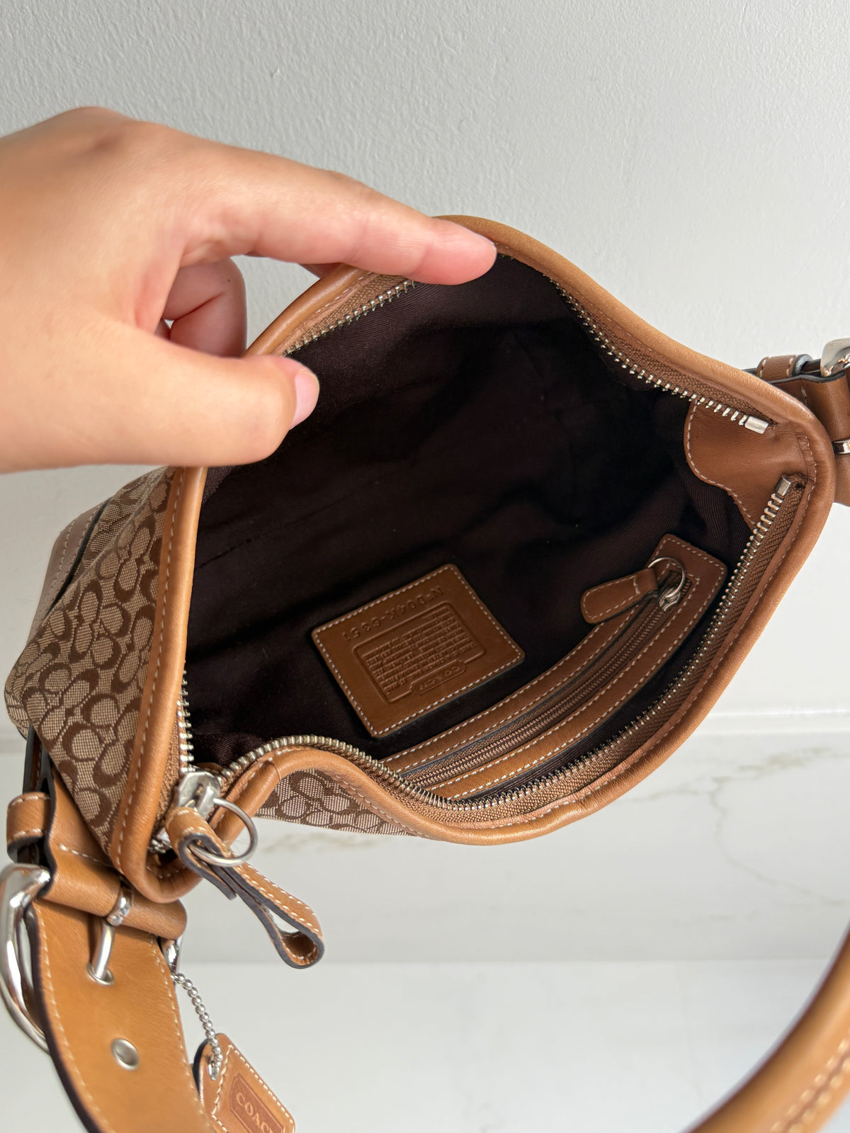 Coach Soho Brown Signature Mini Bag
