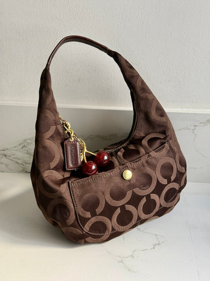Super Rare Coach Op Art Hobo Shoulder Bag