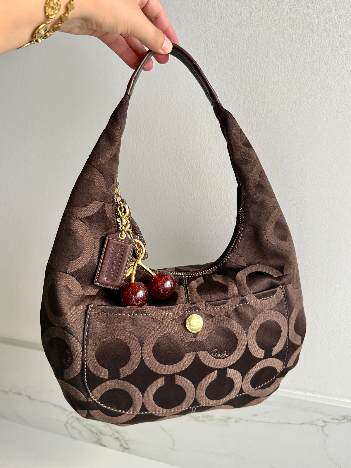 Super Rare Coach Op Art Hobo Shoulder Bag