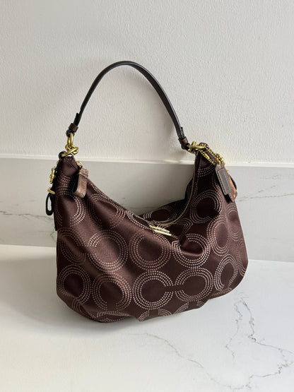 Rare Coach Madison Op Art Signature Shoulder Bag