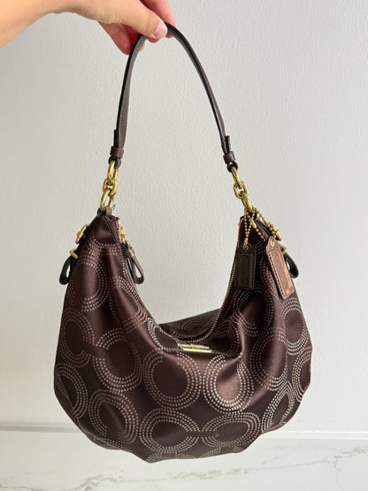 Rare Coach Madison Op Art Signature Shoulder Bag