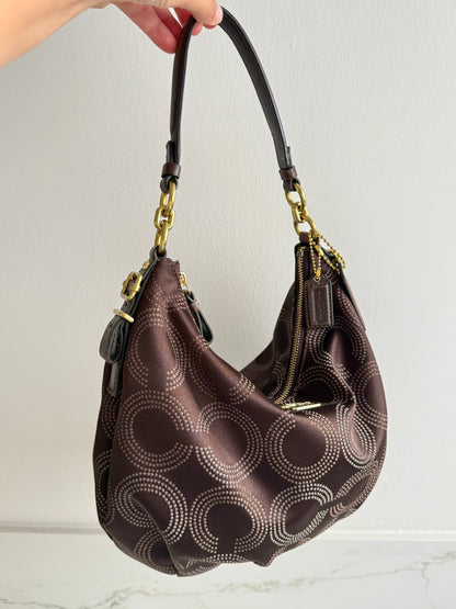 Rare Coach Madison Op Art Signature Shoulder Bag