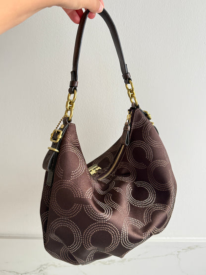 Rare Coach Madison Op Art Signature Shoulder Bag