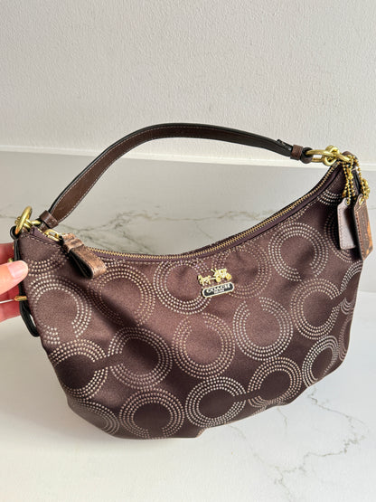 Rare Coach Madison Op Art Signature Shoulder Bag
