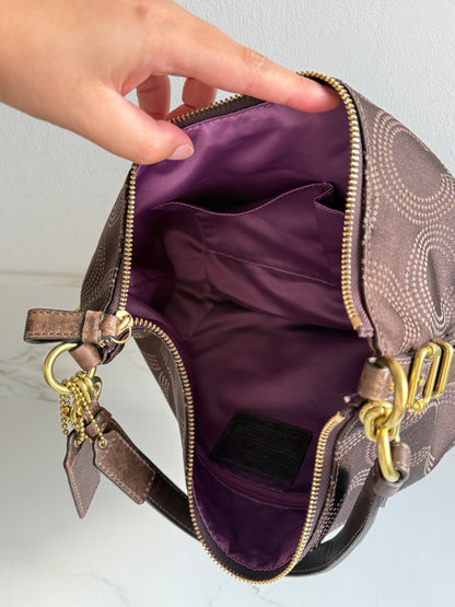 Rare Coach Madison Op Art Signature Shoulder Bag