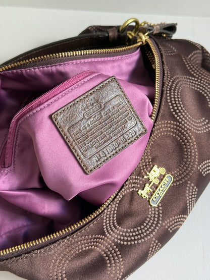 Rare Coach Madison Op Art Signature Shoulder Bag