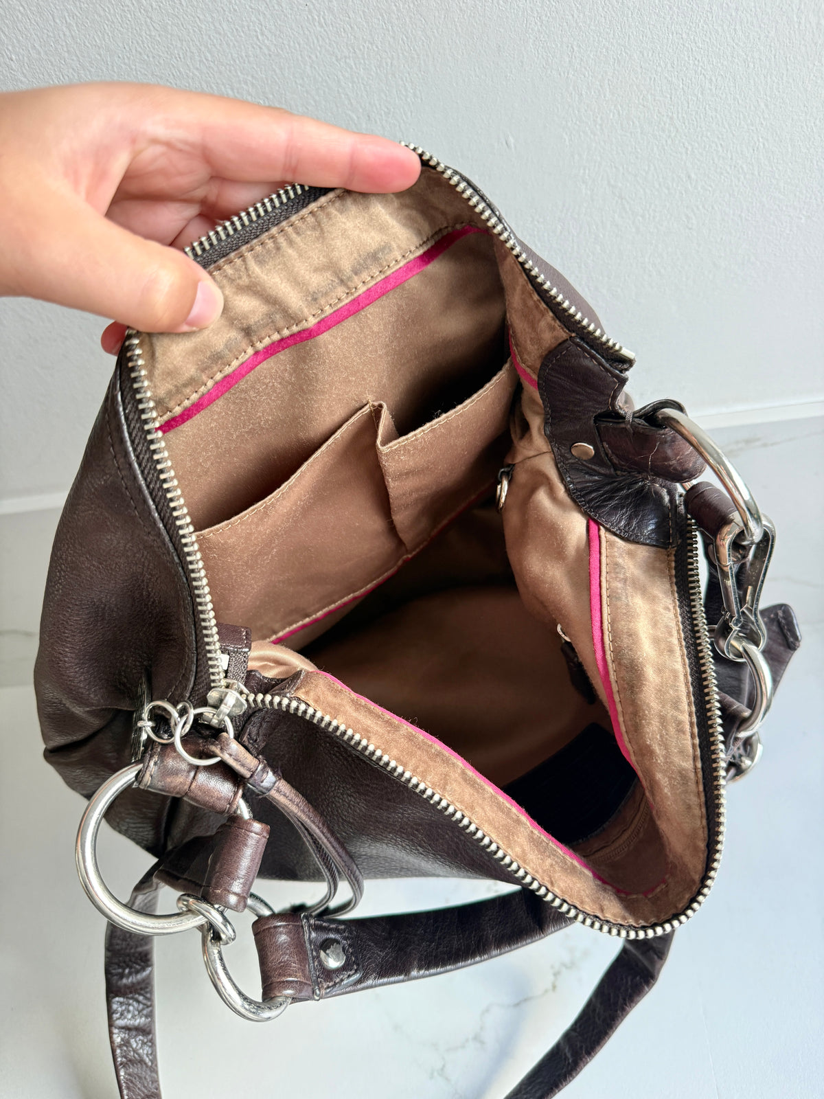 Super Rare Coach Ali Hobo Leather Shoulder Bag