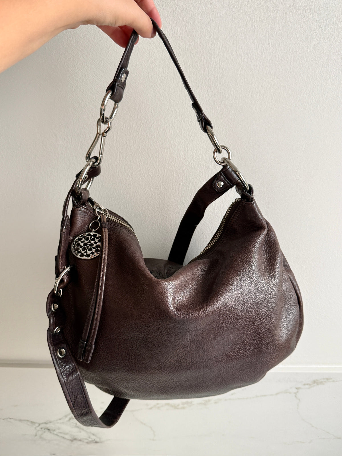 Super Rare Coach Ali Hobo Leather Shoulder Bag