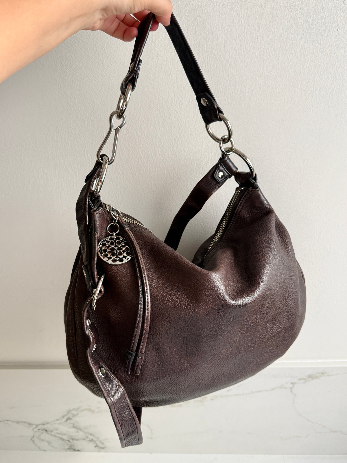 Super Rare Coach Ali Hobo Leather Shoulder Bag