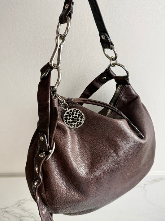 Coach Ali Hobo Leather Shoulder Bag