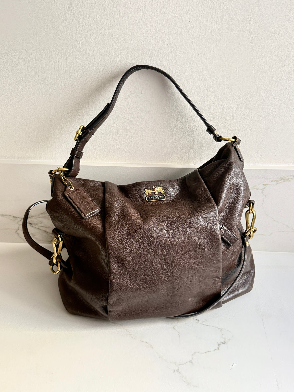 Coach Madison Isabelle Leather Shoulder Bag