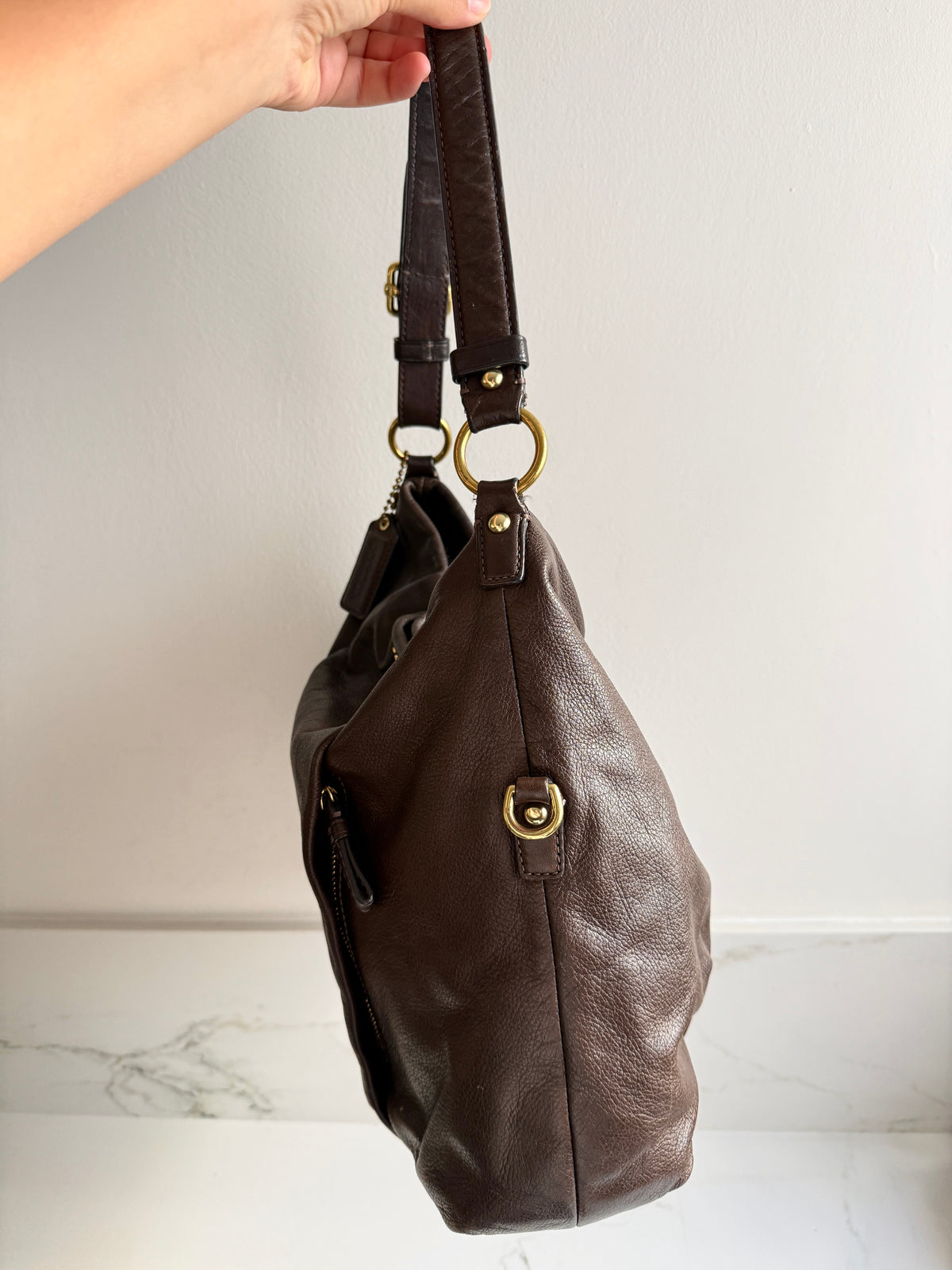 Coach Madison Isabelle Leather Shoulder Bag