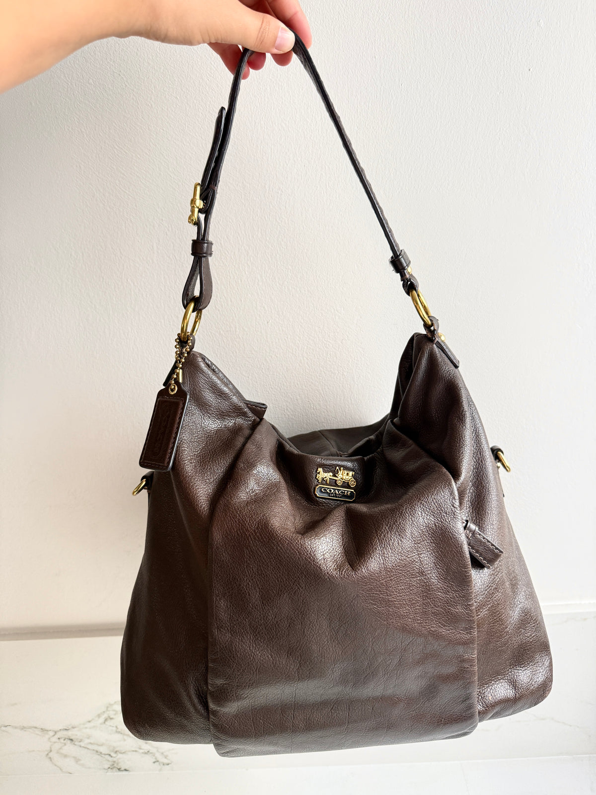 Coach Madison Isabelle Leather Shoulder Bag
